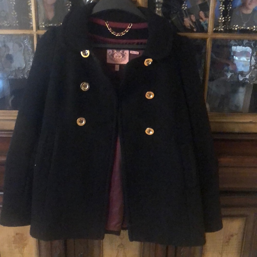 Juicy Couture black woman’s wool coat